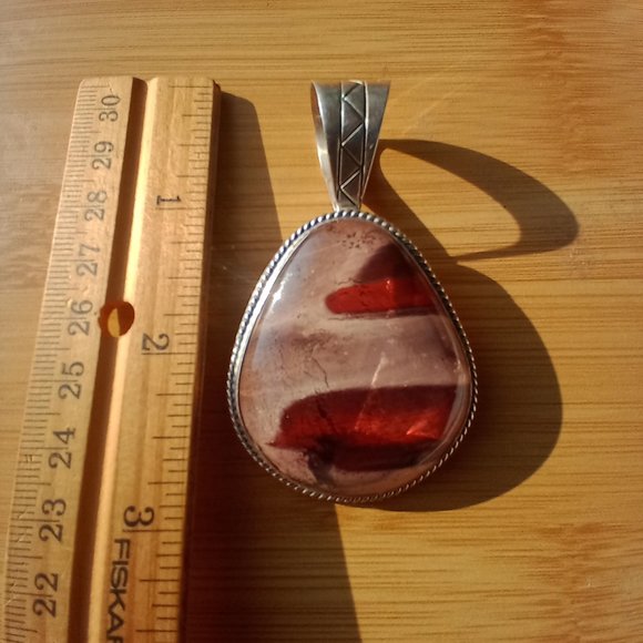 Jay King DTR mine finds Jasper necklace large pendant 925 Stunning - Picture 6 of 16